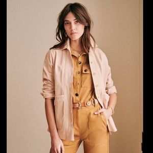 Like new Sezane Will jacket in Nude/Rosy Beige XS
